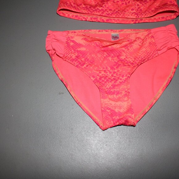 Orange 2 Pcs Justice Bikini Swimsuit Size 10 - Picture 3 of 12